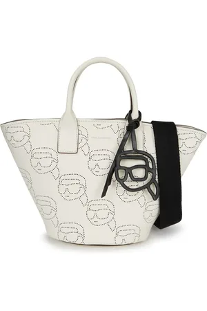 Karl Lagerfeld Ikon perforated leather tote bag