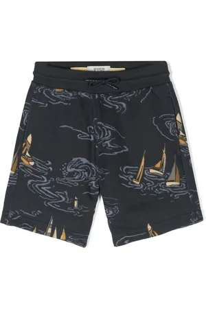 Scotch&Soda Graphic-print cotton track shorts
