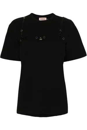 MURMUR Strap-detail T-shirt
