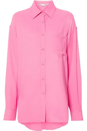 Stella McCartney Drop-shoulder crepe shirt