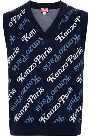 Kenzo Intarsia-knit sleeveless jumper