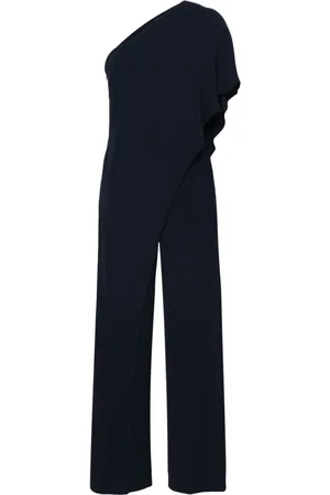 Ralph Lauren Cape Georgette one-shoulder jumpsuit