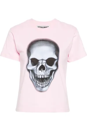 OTTOLINGER Skull-print organic cotton T-shirt