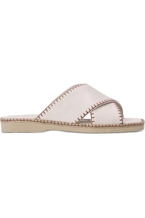 Hogan Crossover-strap leather sandals