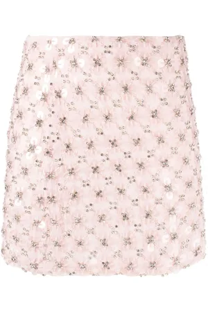 P.A.R.O.S.H. Rhinestone-embellished mini skirt
