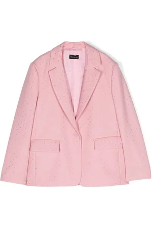 MONNALISA Rhinestone-embellished blazer
