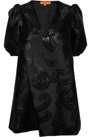 STINE GOYA Brethel swirl-jacquard minidress