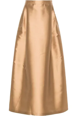 Alberta Ferretti High-waist pleat skirt