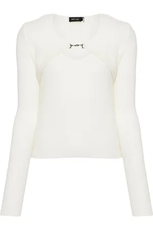 tout a coup Layered buckle-detail jumper
