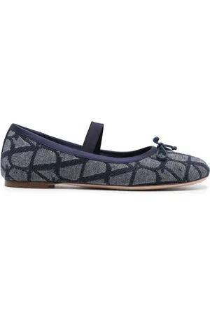 VALENTINO GARAVANI Toile Iconographe ballet pumps