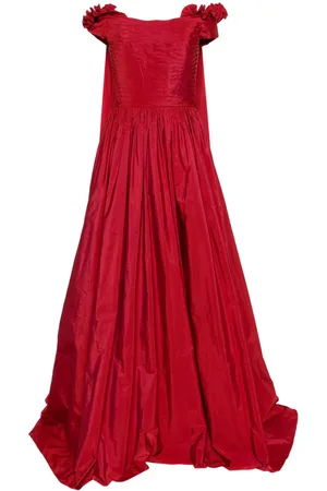 Elie saab Cape-effect taffeta gown