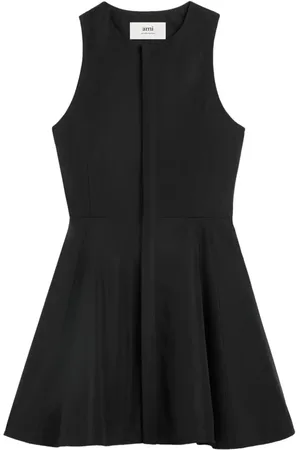 Ami Sleeveless cotton minidress