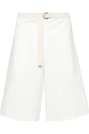Jil Sander + wide-leg cotton track shorts