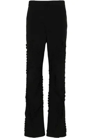 Liquid Metal straight-leg cargo trousers