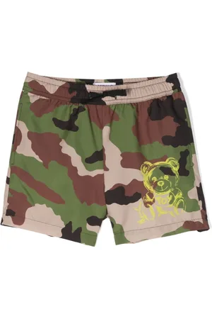 Moschino Camouflage-pattern swim shorts