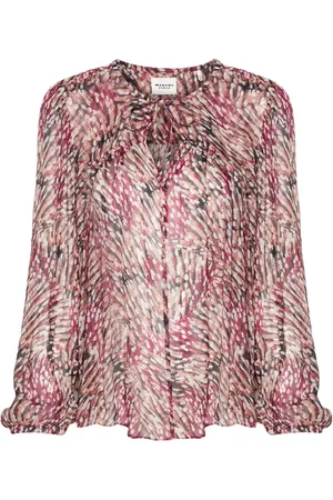 Marant Etoile Daytonea patterned chiffon blouse