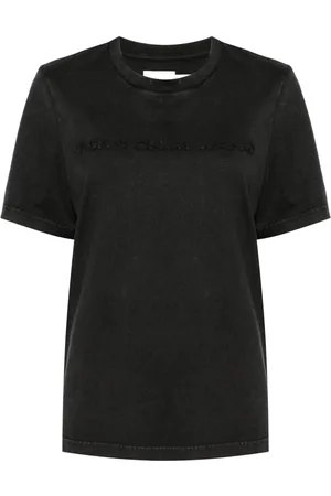 Feng Chen Wang Logo-embroidered cotton T-shirt
