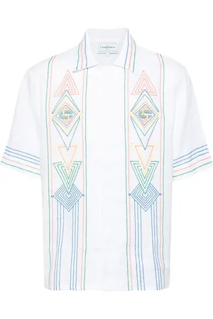 Casablanca Embroidered short-sleeve shirt