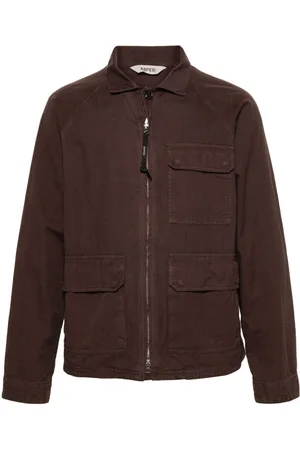 Aspesi Chambray zipped cargo jacket