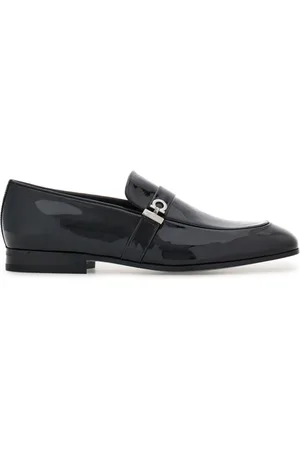 Salvatore Ferragamo Gancini patent-leather loafers
