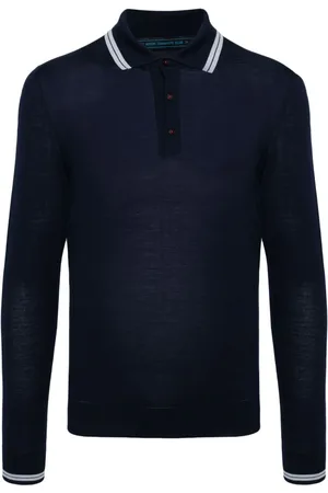 Kiton Knitted wool polo shirt