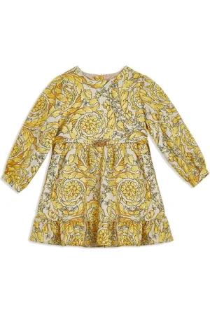 VERSACE Barocco-print silk dress
