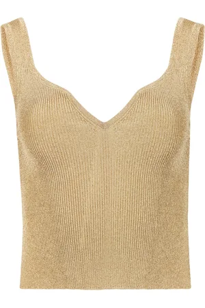 Nina Ricci Sweetheart-neck ribbed tank top