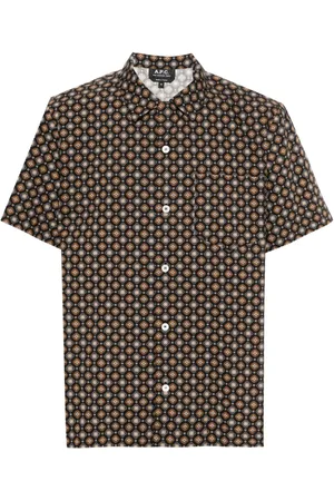 A.P.C. Lloyd geometric-pattern shirt