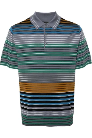 Paul Smith Striped knitted polo shirt