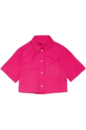 MAX&Co. Kids Logo-embroidered cotton shirt