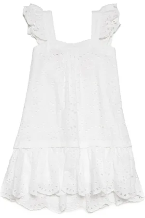 MAX&Co. Kids Floral-lace cotton dress