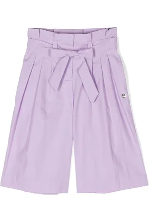 MONNALISA Wide-leg cotton trousers