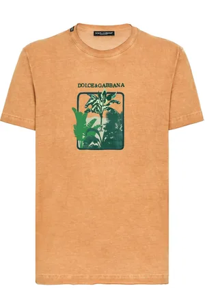 Dolce & Gabbana Leaf-print cotton T-shirt
