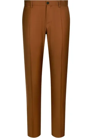 Dolce & Gabbana Tailored-cut virgin wool trousers