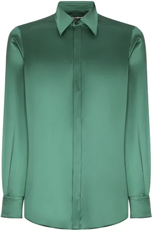 Dolce & Gabbana Point-collar silk shirt