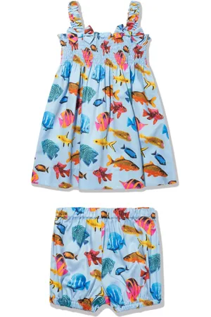 Rachel Riley Tropical Fish-print cotton dress