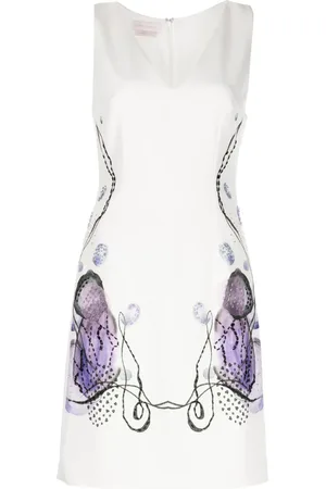 Saiid Kobeisy Abstract-print sleeveless dress