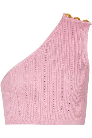 Balmain Asymmetric knit top