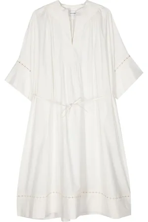 YVES SALOMON Poplin midi dress