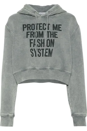 Moschino Slogan-print organic-cotton hoodie