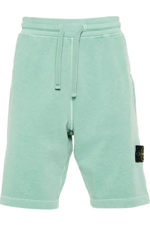 Stone Island Compass-appliqué track shorts