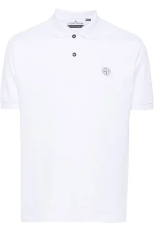 Stone Island Compass-appliqué polo shirt