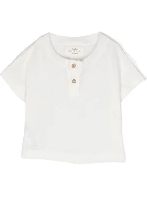 TEDDY & MINOU Semi-sheer cotton T-shirt