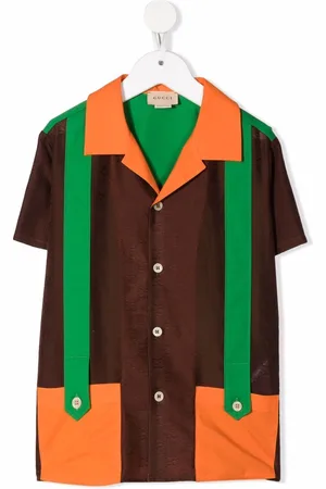 Gucci Strap-detail jacquard shirt