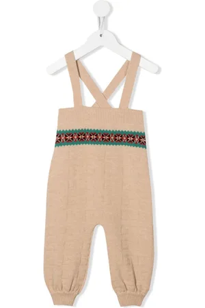 Gucci GG-logo fine-knit romper