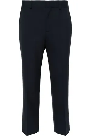 Serafini Pressed-crease tapered trousers