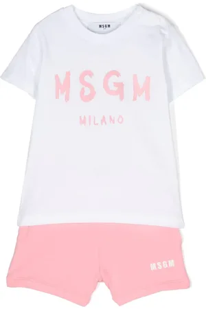 Msgm Logo-print shorts set