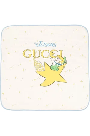 Gucci X The Jetsons cotton blanket