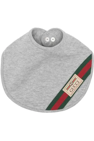 Gucci Web-stripe cotton bib