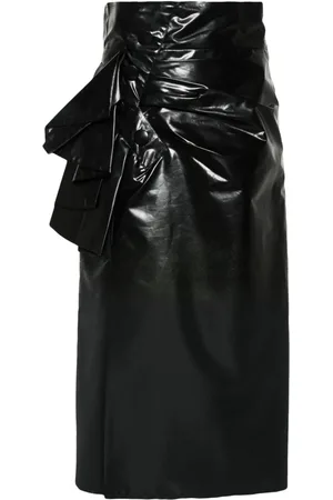 Maison Margiela Coated midi skirt